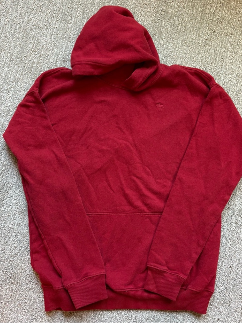 Abercrombie & Fitch Kids A&F Essentials Red Sweatshirt Hoodie 15/16
